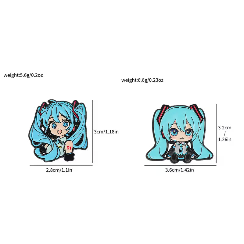 1x Pin de Hatsune Miku (Elige tu diseño)