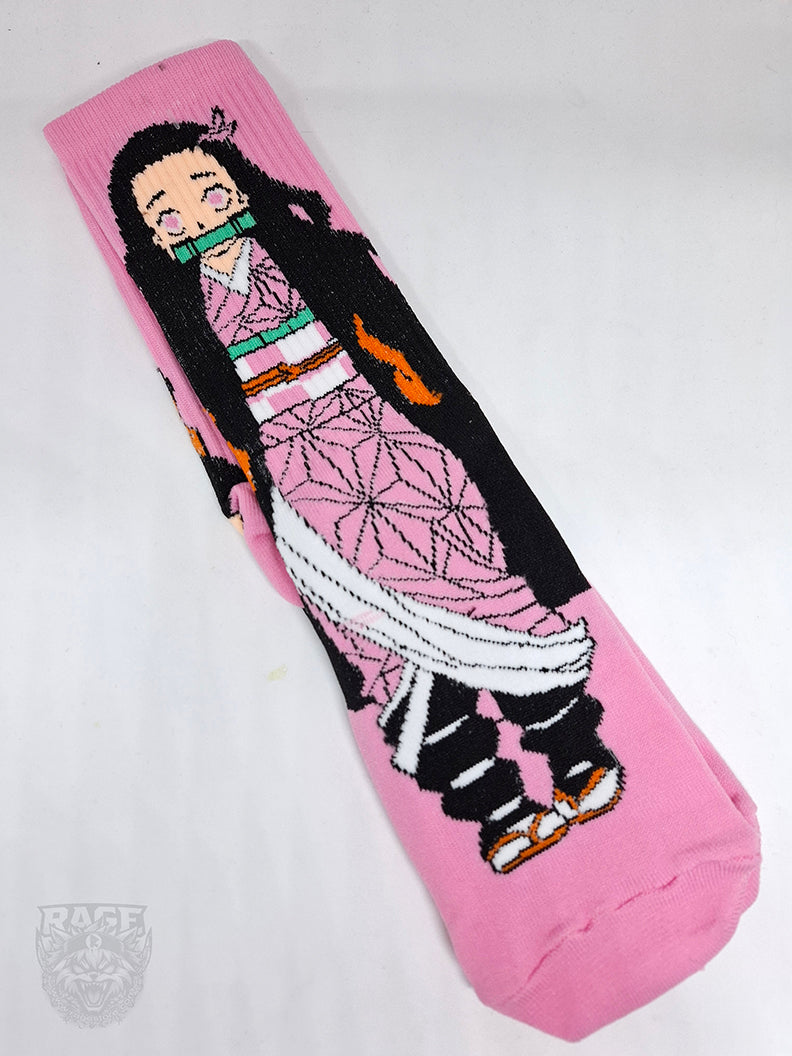 Calcetines de Nezuko (Fucsia) - Demon Slayer