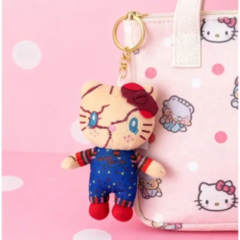 Hello Kitty Chucky - llavero de peluche Bag Charm