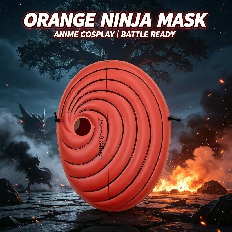 Máscara de Tobi de plástico Anaranjada - Obito