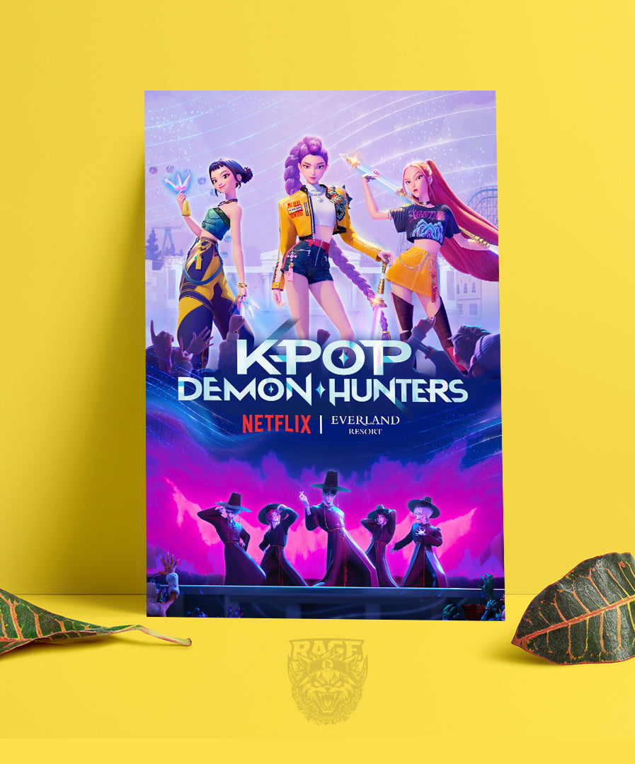 Póster Kpop Demon Hunters estreno Netflix (Papel Foto o Metálico)