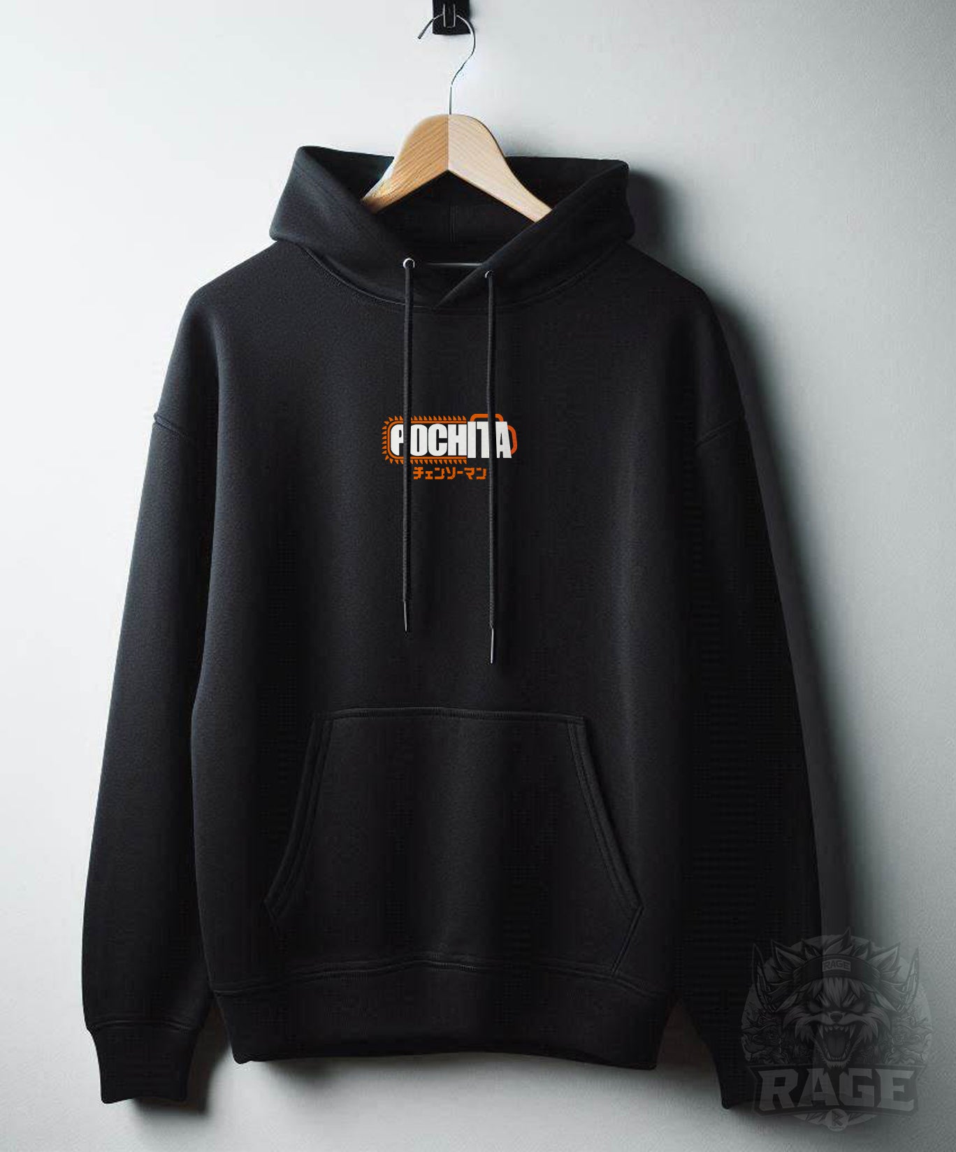 Hooodie negro Pochita Rudo - Chainsaw Man