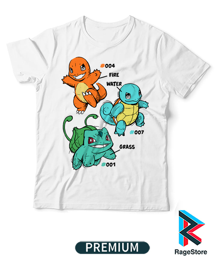 Iniciales 01 - Pokemon (Playera o Blusa) v2