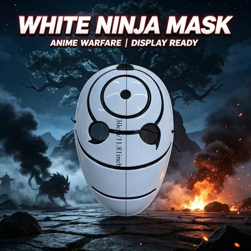 Máscara de Tobi Blanca de plástico - Obito