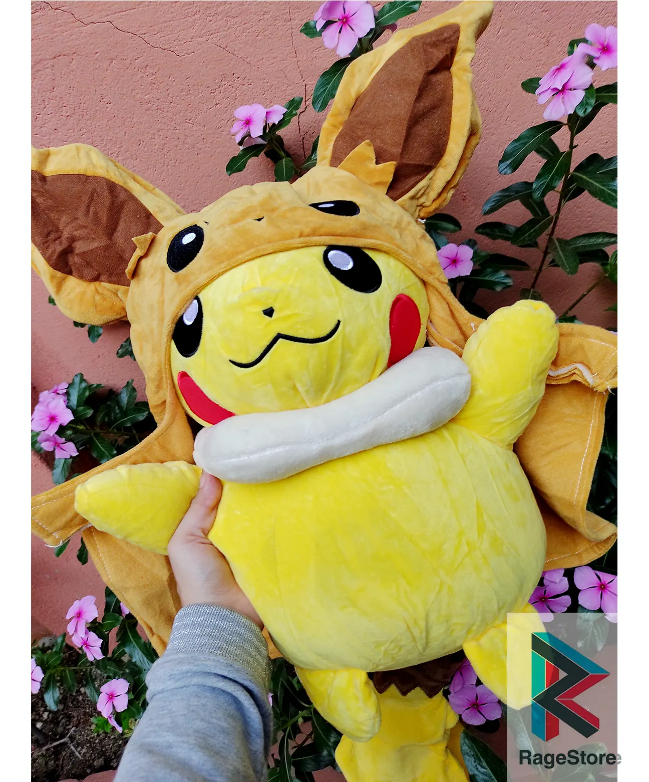 Pikachu Disfrazado Peluche De Pikachu Disfrazado De Eevee Grande