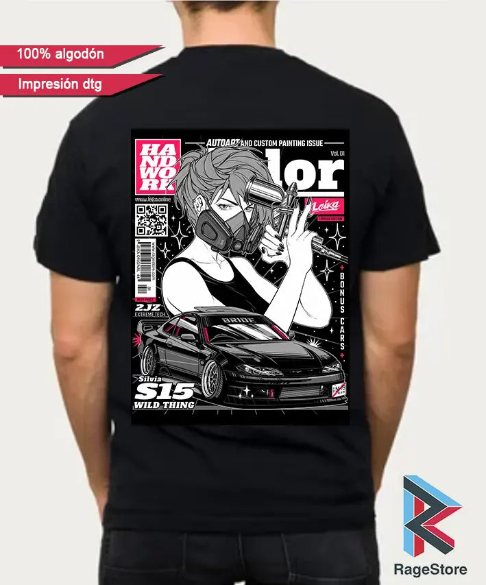 Chica anime pinta carro Nissan S15 - Leika (dtg)