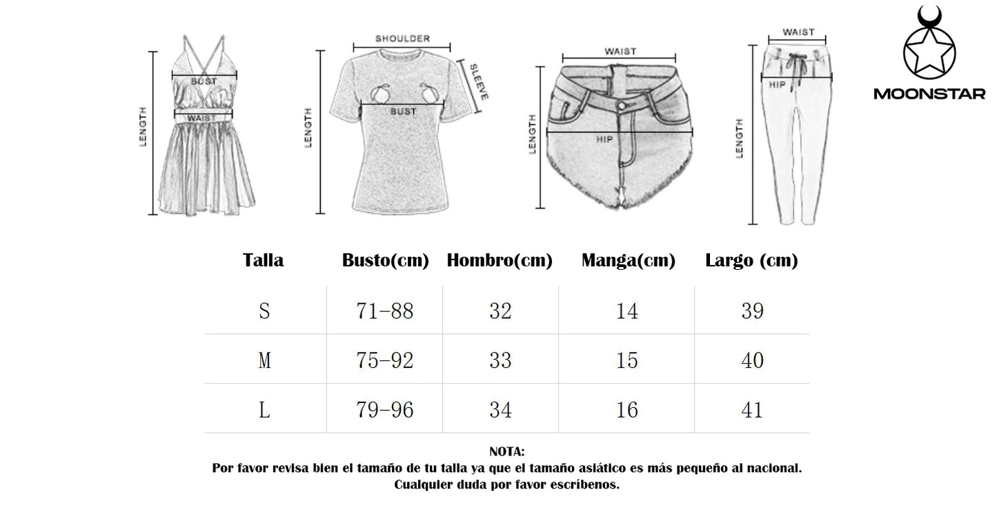 Luna y Sol - Blusa Moda Coreana - Moonstar