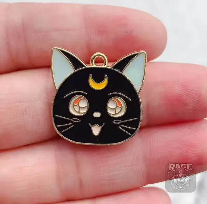 Dije de cara de gato Luna - Sailor Moon