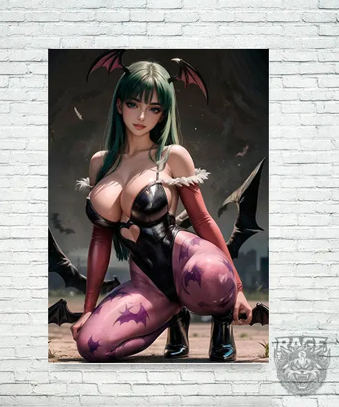 Póster Morrigan Aensland sexy (Papel Foto o Metálico)