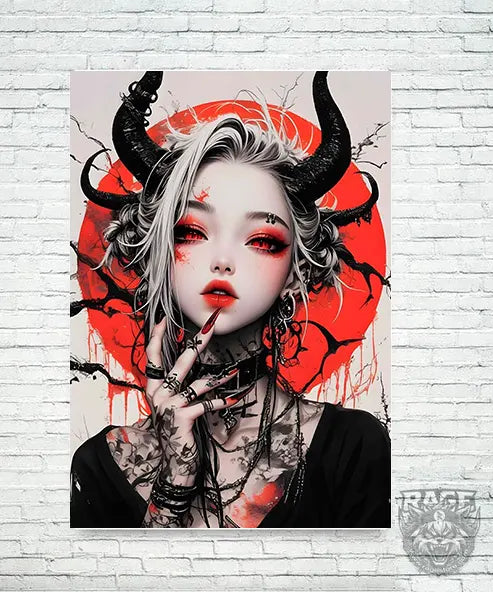 Póster Sucubo Japonesa (Papel Foto o Metálico)