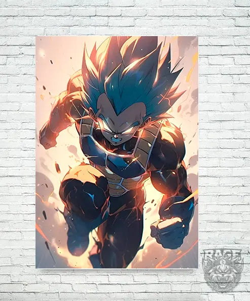 Póster Vegeta enojado (Papel Foto o Metálico)
