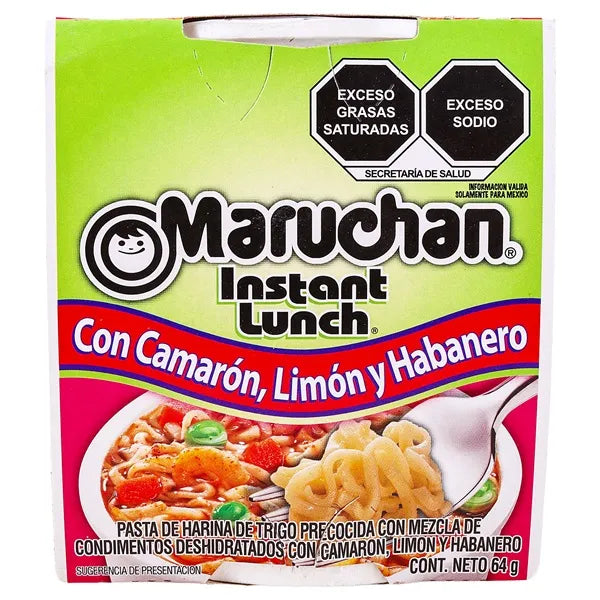 Maruchan sabor a Camarón, Limón y Habanero - Sopa instantánea