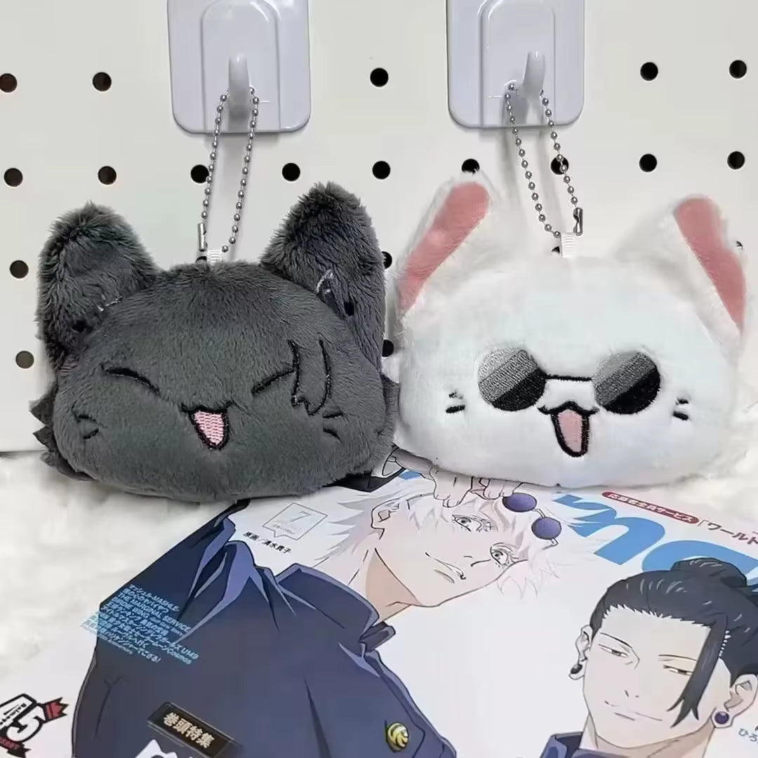 1x Llavero peluche de Gatito Gojo o Sukuna v2 - Jujutsu Kaisen Bag Charm