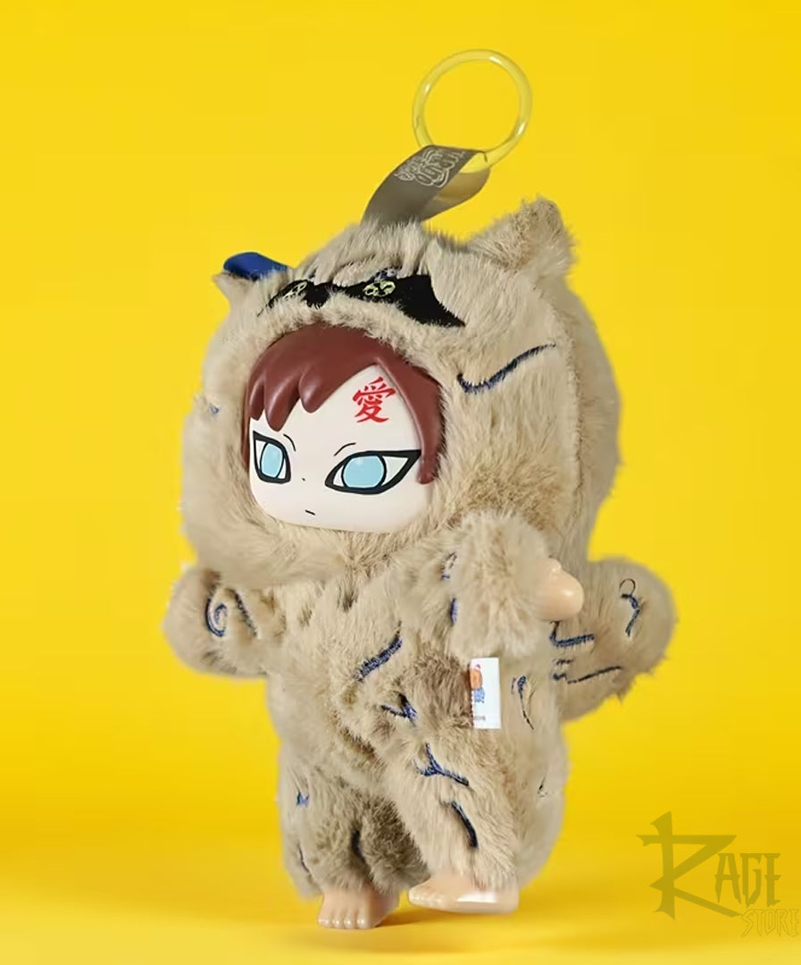 Gaara y Shukaku chibi llavero de peluche Bag Charm estilo Labubu