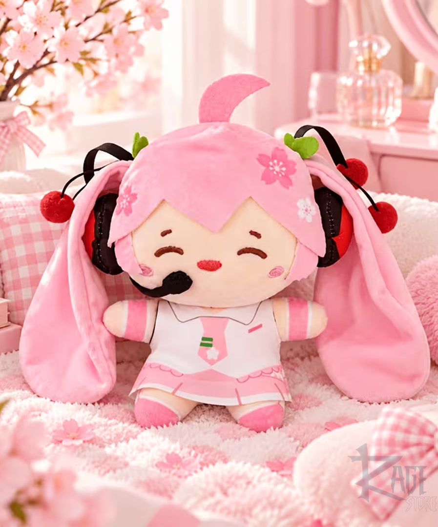 Miku chibi ROSA llavero de peluche Bag Charm