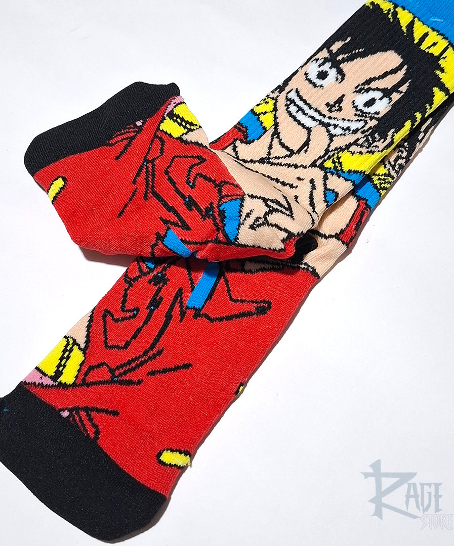 Calcetines de One Piece - Luffy y Portgas (1 par)