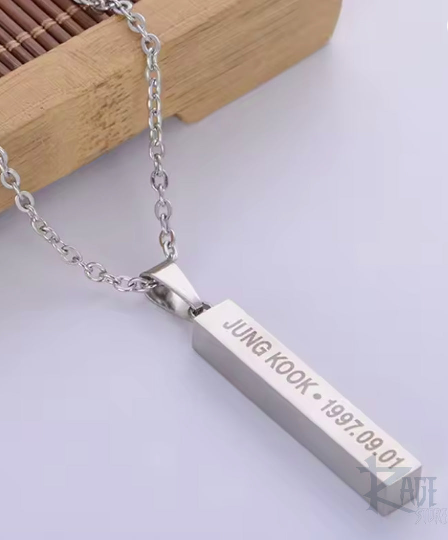 Collar de barra de Jungkook - BTS