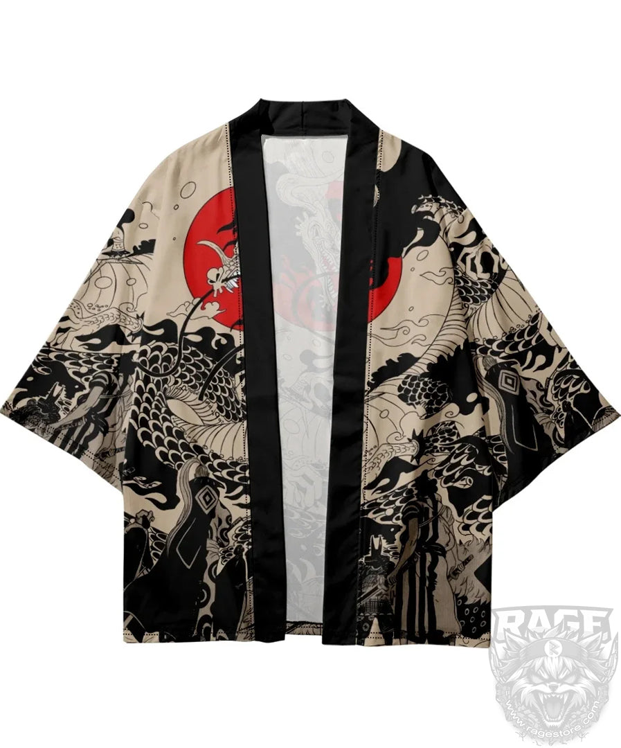 Haori /túnica Sol y Dragón - Japón