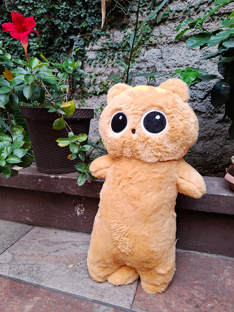 Peluche de Gato naranja parado (3 Tamaños a elegir)