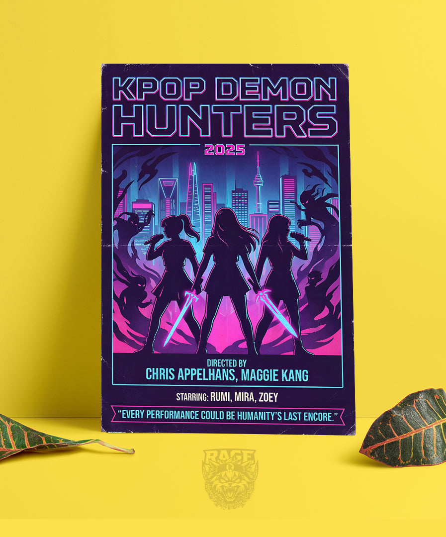 Póster Kpop Demon Hunters afiche (Papel Foto o Metálico)