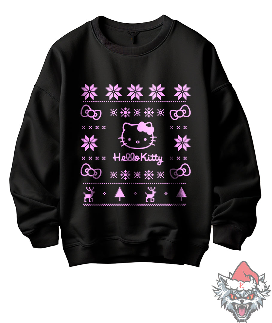 Suèter negro Hello Kitty Navidad (dtg)