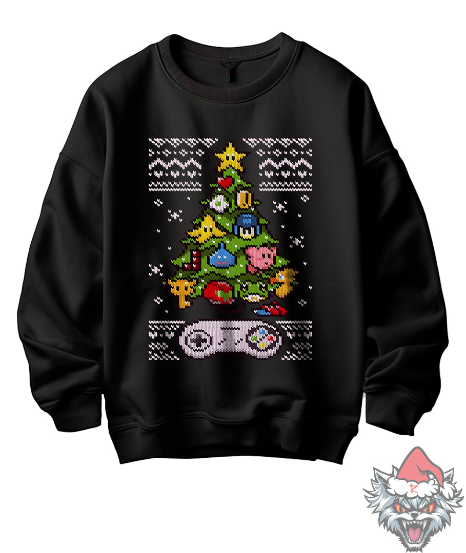 Suèter negro Navidad Nintendo 25 (dtg)