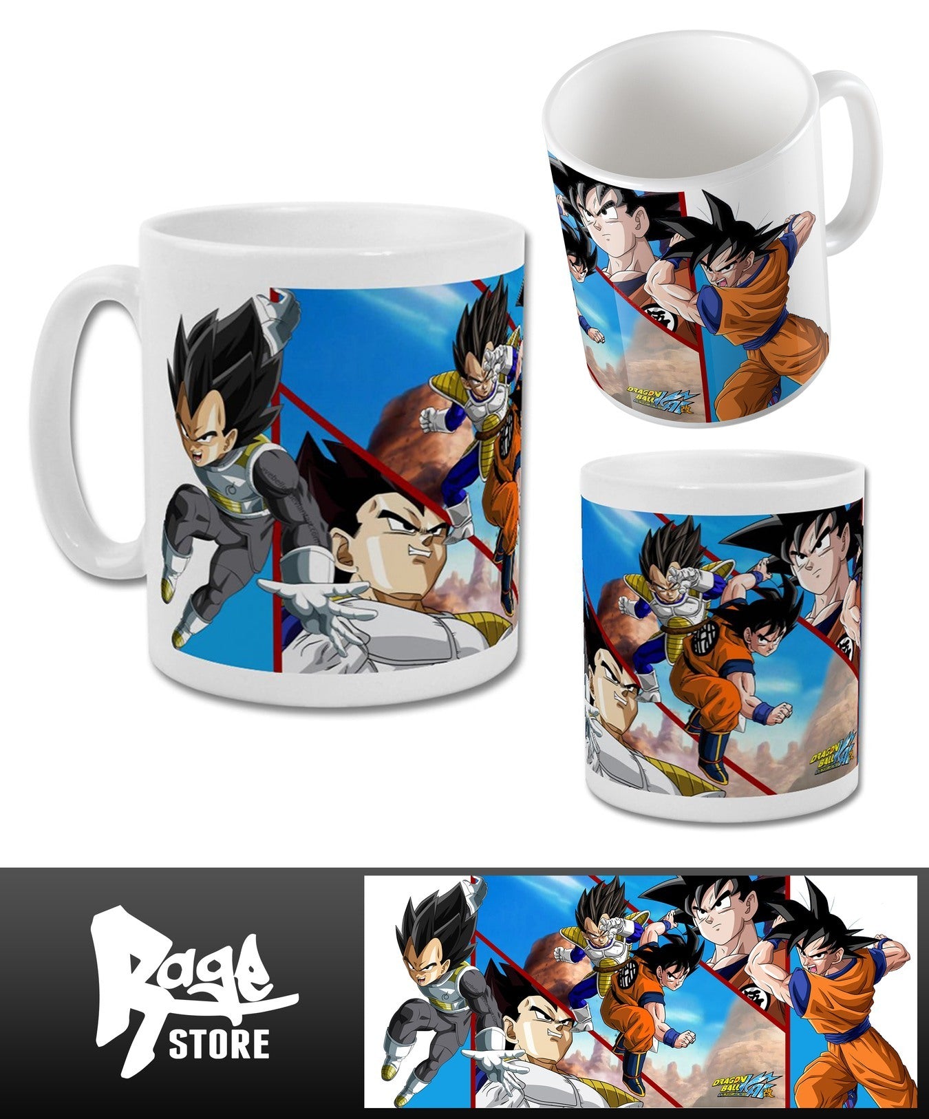 Taza Goku vs Vegeta - Dragon ball Z