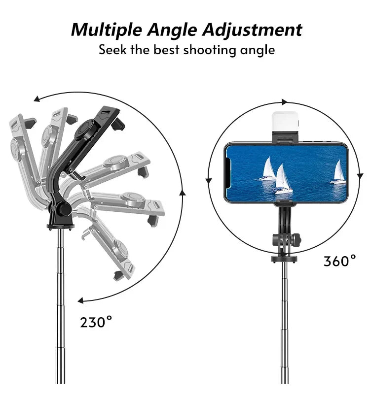 Monopod para camara y Smartphone - Monopie hasta 170 cm con control