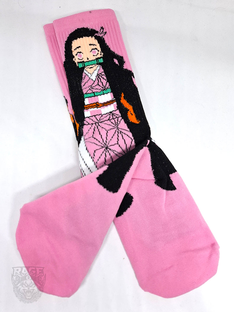 Calcetines de Nezuko (Fucsia) - Demon Slayer