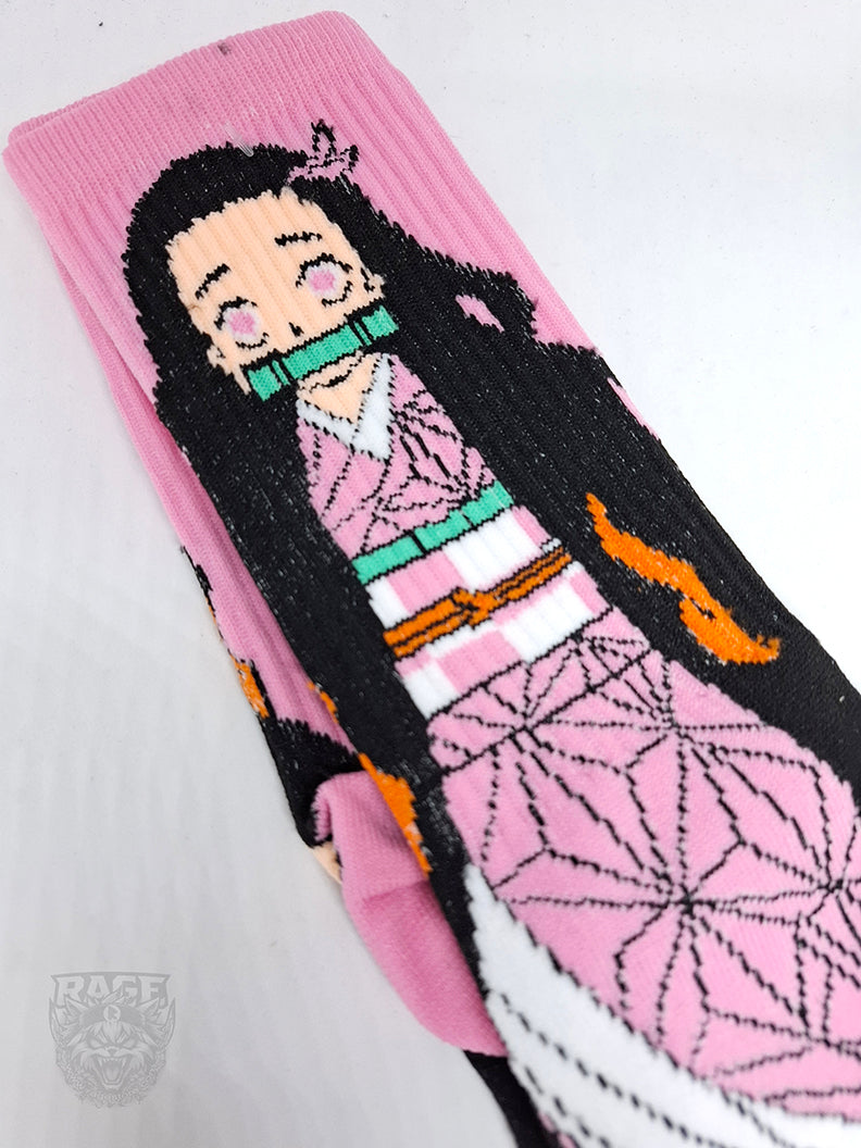 Calcetines de Nezuko (Fucsia) - Demon Slayer