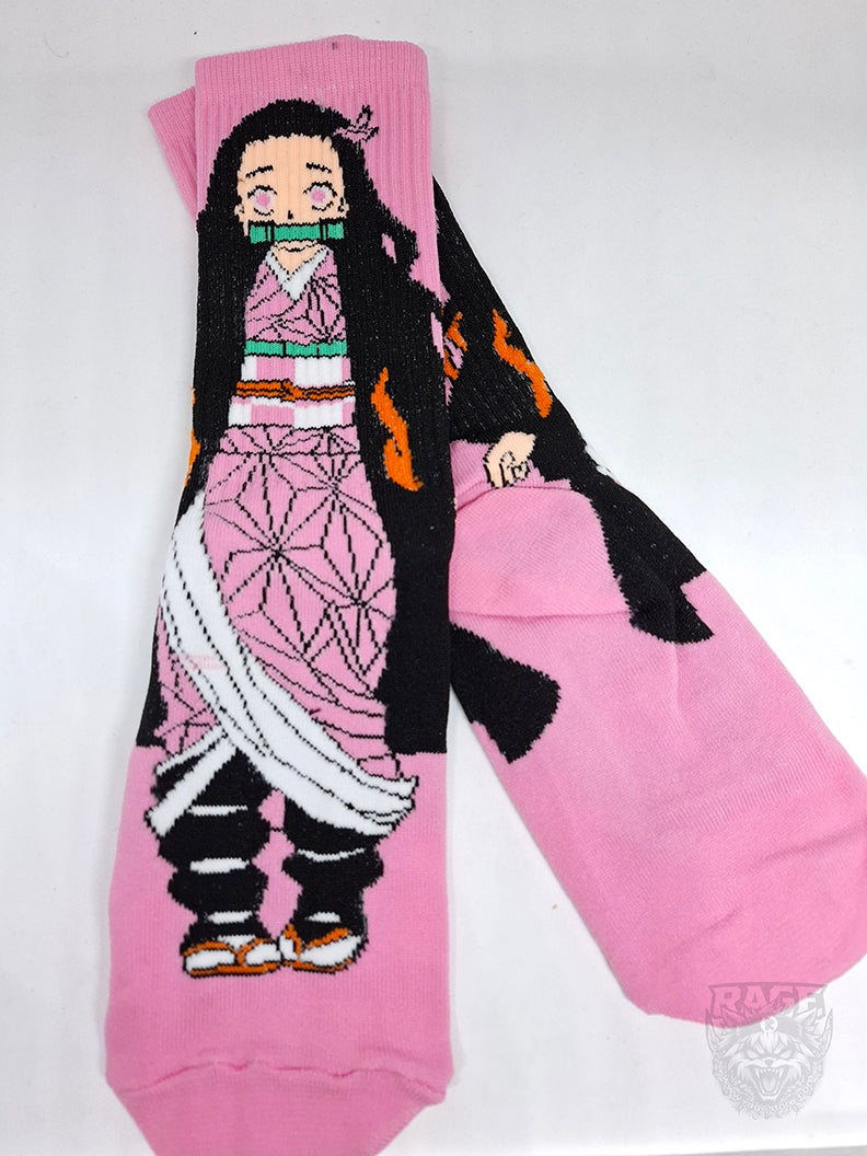 Calcetines de Nezuko (Fucsia) - Demon Slayer