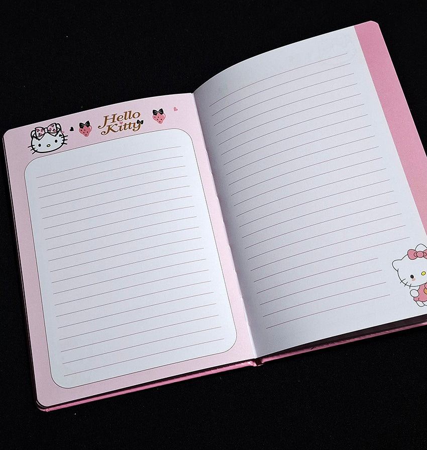 Cuaderno cosido de pasta dura Hello Kitty