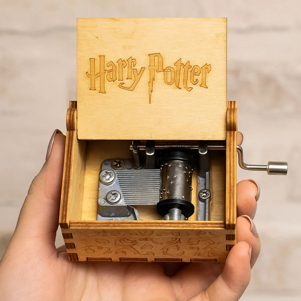 Caja musical inspirada de Harry Potter (Madera claro)