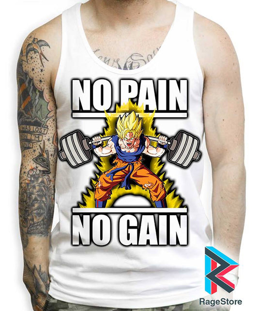 Camiseta No Pain No Gain Goku