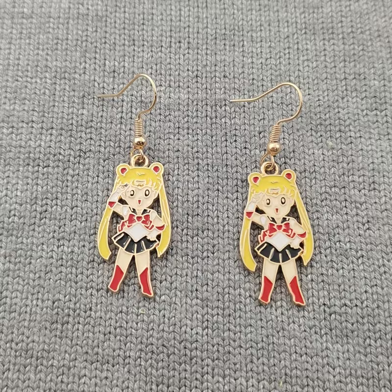 2x Aretes Usagi Tsukino Serena - Sailor Moon