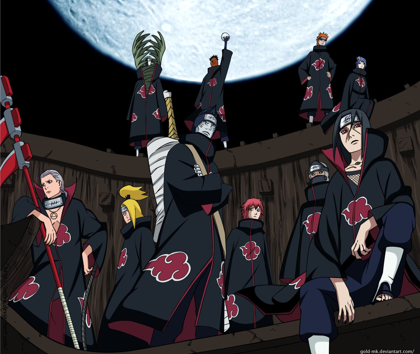 Banda de Akatsuki de Itachi Uchiha - [Brilla en la Oscuridad]