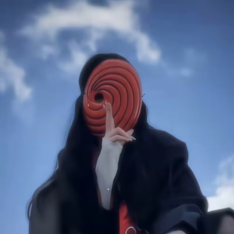 Máscara de Tobi de plástico Anaranjada - Obito
