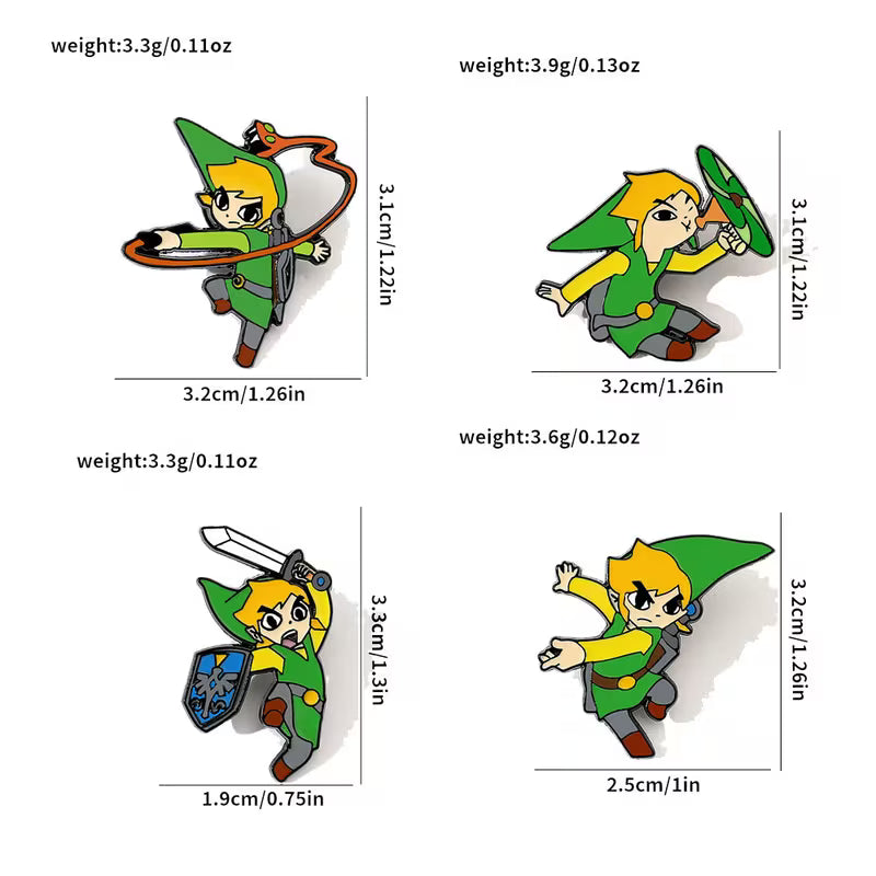 1x Pin Link - Broche The Legend of Zelda (Elige el diseño)