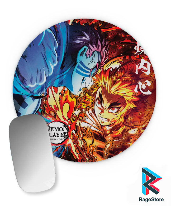 Mousepad Akaza Vs Regoku - Kimetsu No Yaiba