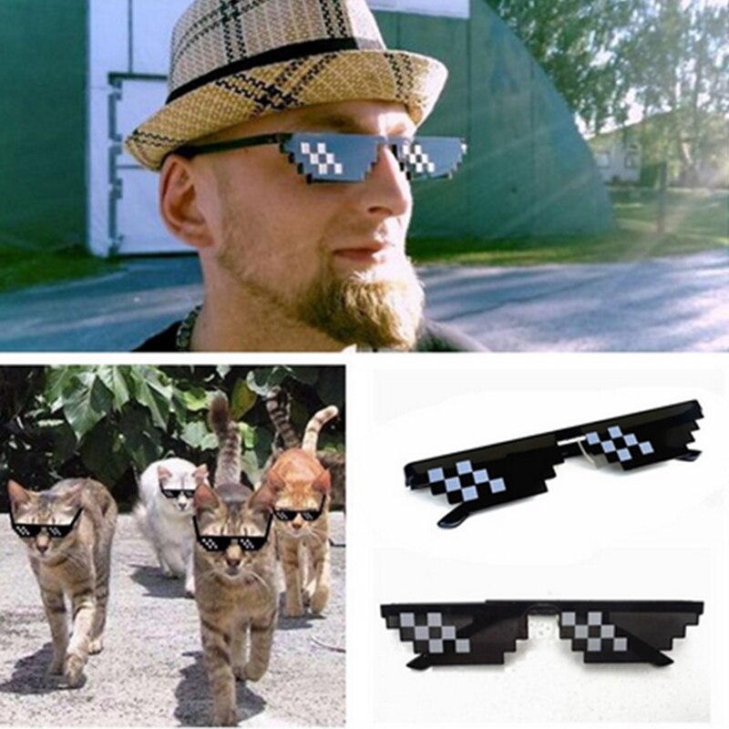 Lentes Thug Life - Lentes de sol Pixel