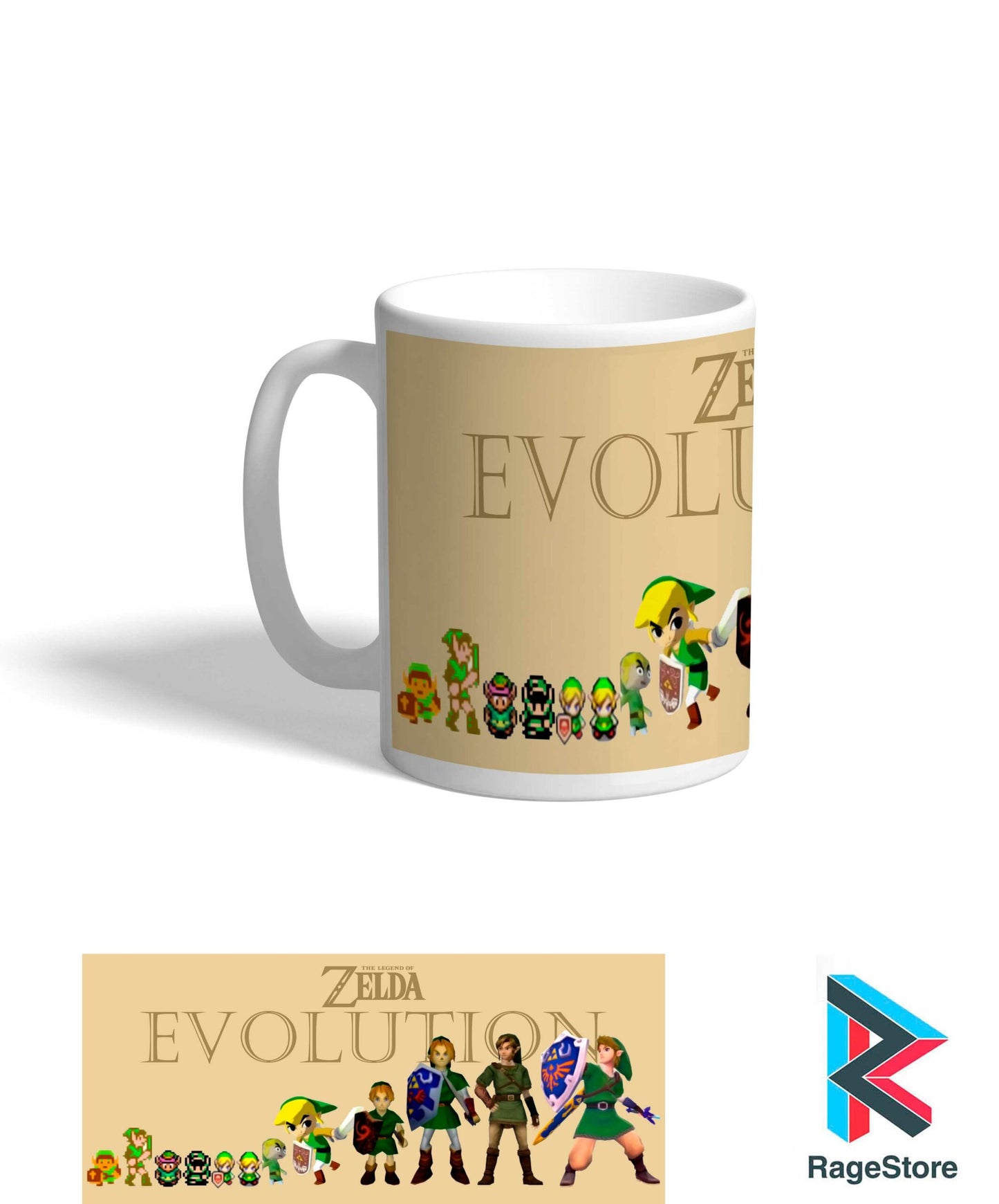 Taza Linkvolution - The Legend of Zelda