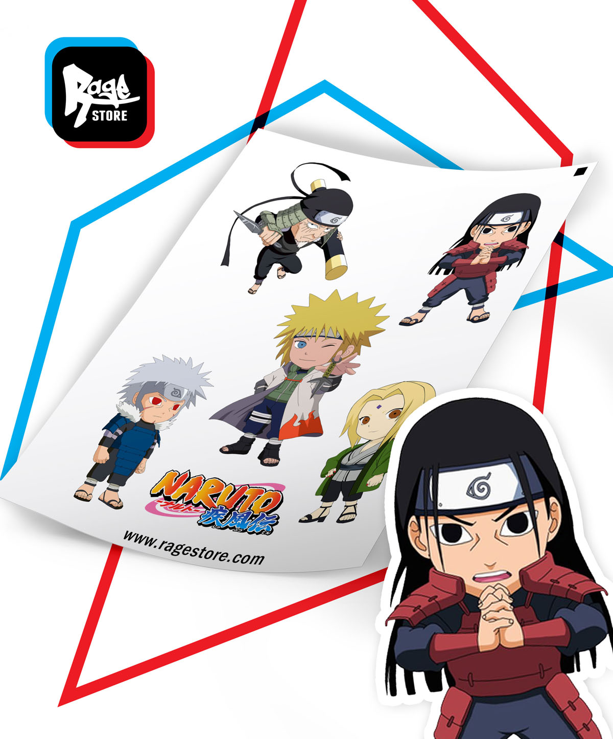 Stickers Naruto Hokages