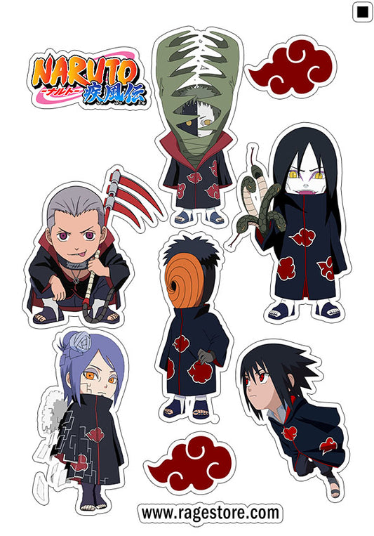 Stickers Akatsuki - Sasuke 2/2