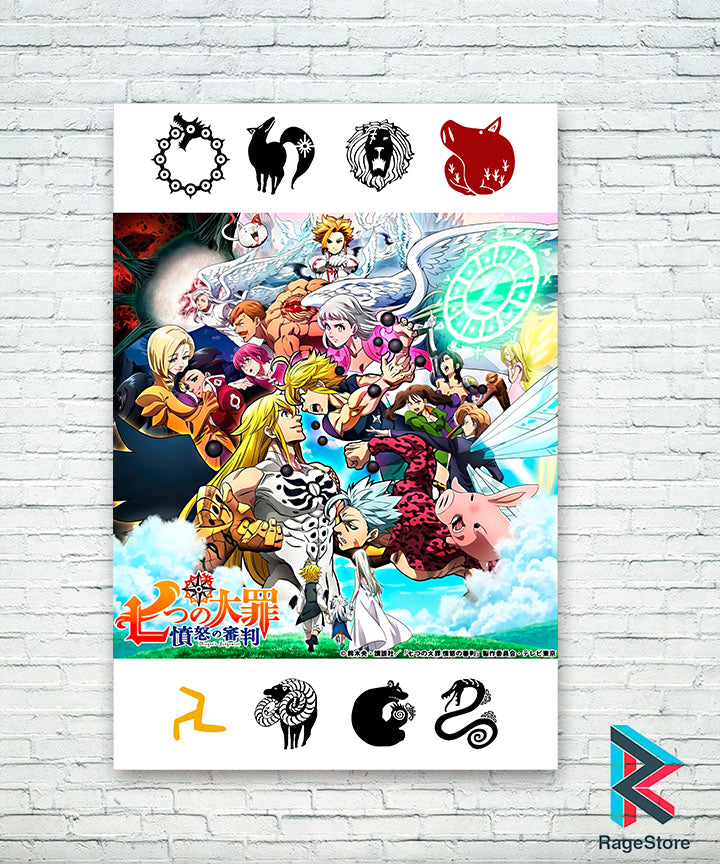 Póster Dragon's Judgement - Nanatsu No Taizai (Papel Foto ó Metálico)