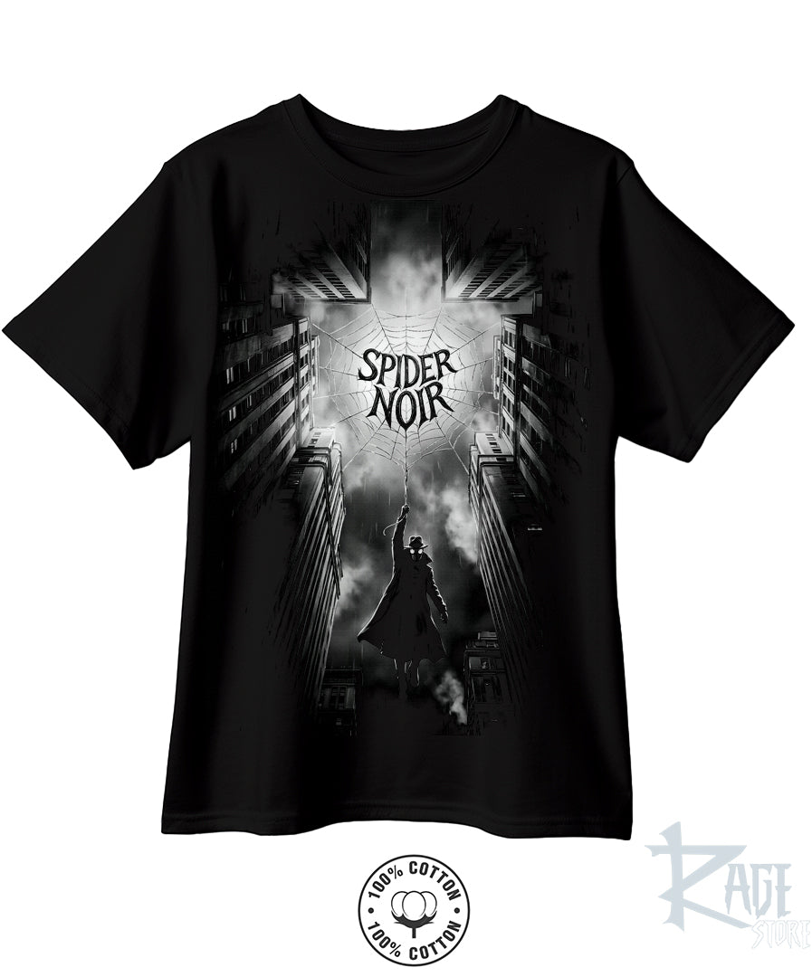 Spider Noir Blanco y Negro - Spider-man Playera 100% algodón