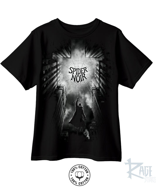Spider Noir Blanco y Negro - Spider-man Playera 100% algodón