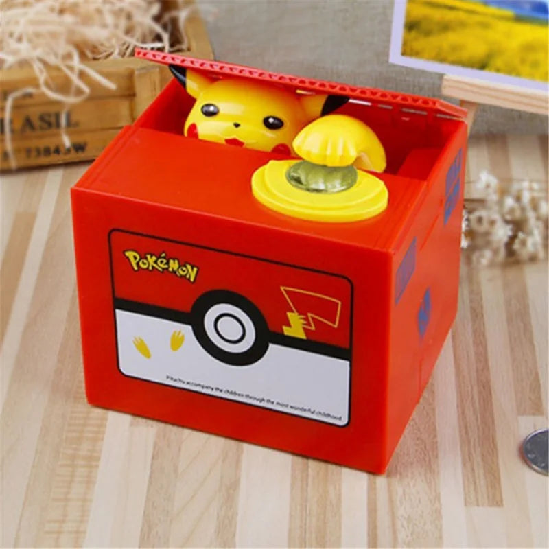 Alcancía Pikachu roba monedas - inspirado en Pokemon
