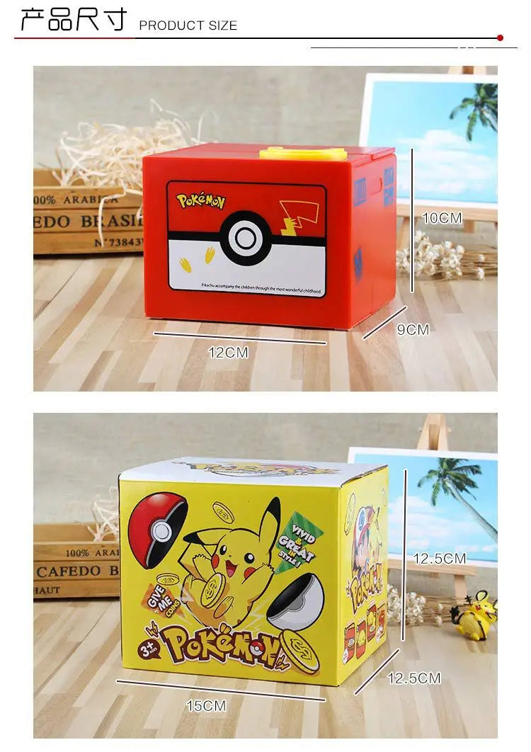 Alcancía Pikachu roba monedas - inspirado en Pokemon
