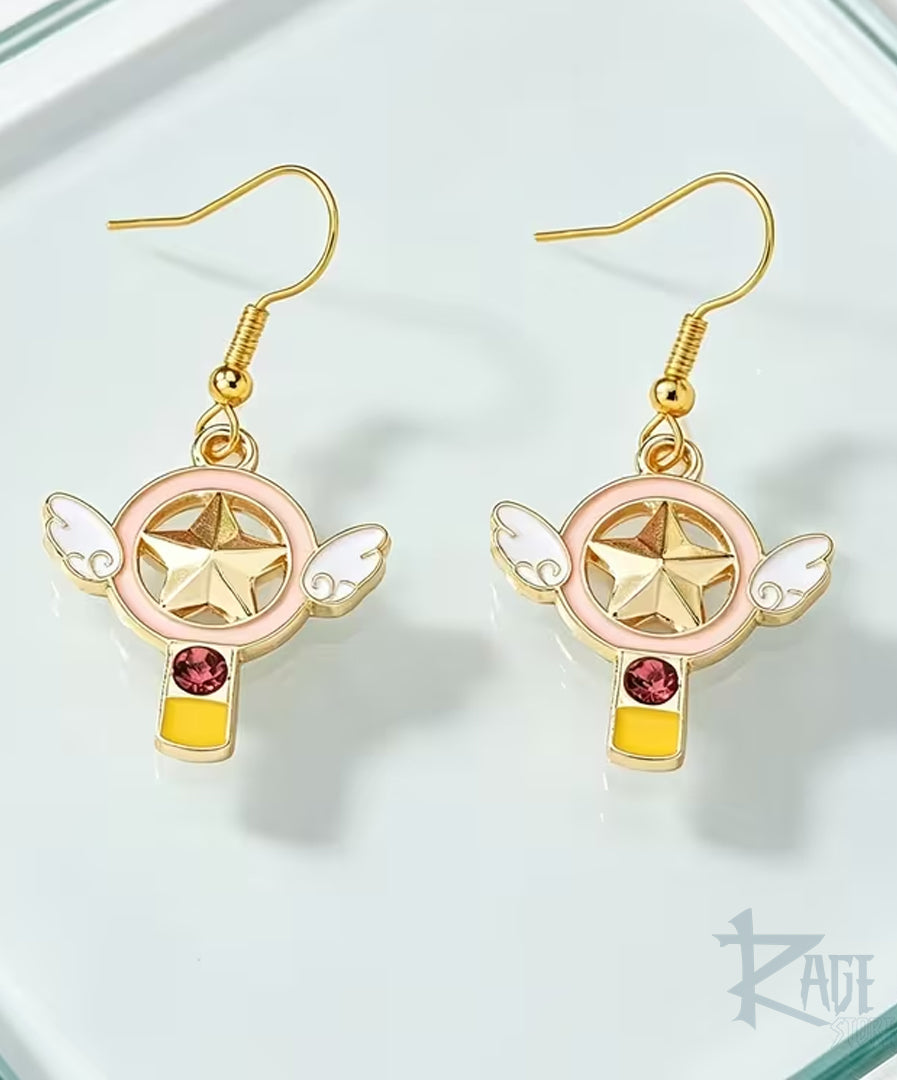 Aretes de Llave Sakura Card Captor estrella 2x