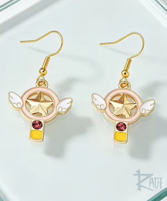 Aretes de Llave Sakura Card Captor estrella 2x